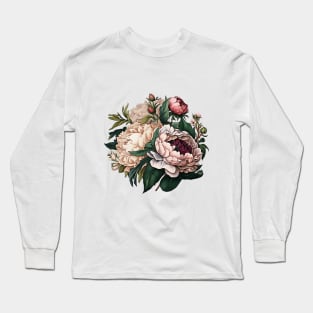 Beautiful and bright watercolour bouquet of flowers. Long Sleeve T-Shirt